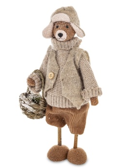 Miś Uszatek w pilotce i koszyczkiem 22cm (181480)
