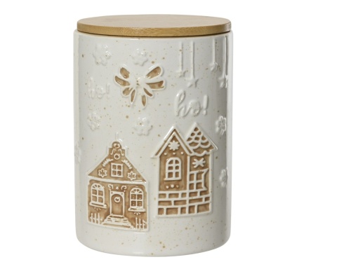 Pojemnik z pokrywką ceramiczną kamieniczki (463366)