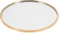 Round mirror stand, 10cm diameter, gold edge (513198)