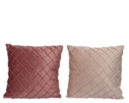 Poduszka welurowa pikowana 2kolory 40*40cm (613303)-20%