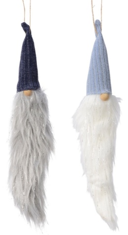 Zawieszka głowa skrzata z długą brodą 2wzory (521975)-20%