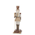 Nutcracker 31cm grey on polyresin base (156567)