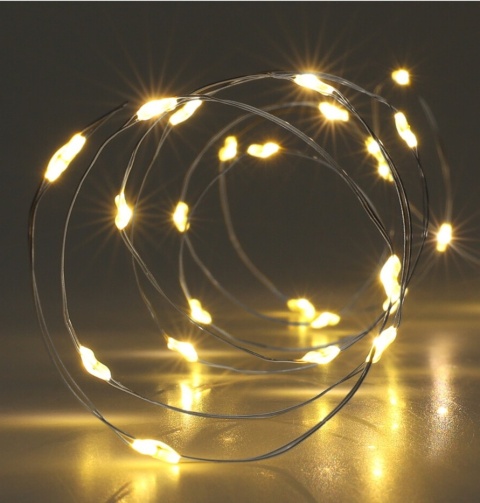 40LED warm wire lights 195cm battery-powered (AX9731420)