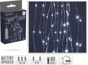 Lampki na druciku 80LED wiązka 10*75cm zimna bat.3xAA (AX9730210)