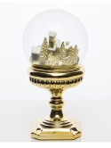 Gold water globe on base (124951)