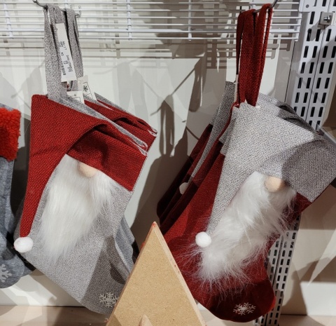 Skarpeta z materiału 40cm skrzat w długiej czapce 2kolory (059600)-20%