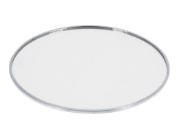 Round mirror stand, diameter 10cm, silver edge (513198)