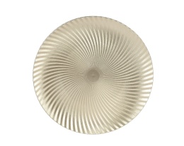 Talerz plexi szampański satynowy karbowany fi 33cm (393844)