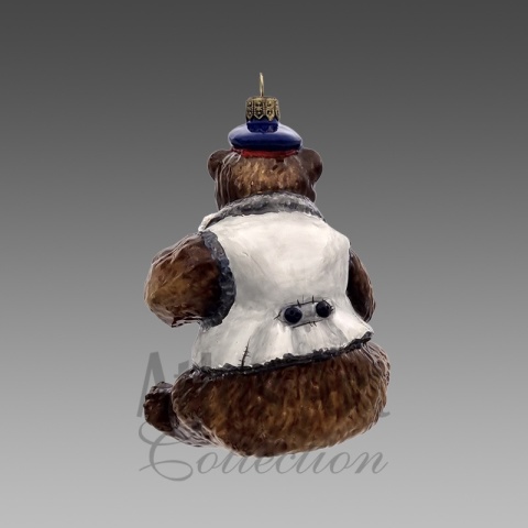 Bombka Atlas Art: Niedźwiedź z kuflem (00854AA)