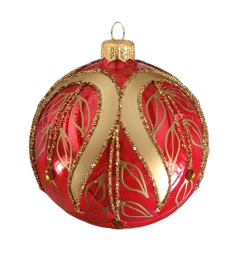 Bombki 80 dekorowane ornament op.6szt.: CESARSKIE ŚWIĘTA