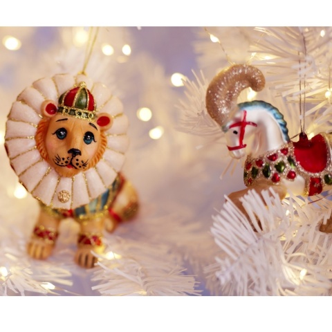 Glass bauble: Circus lion (129662)