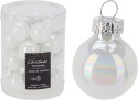 Glass baubles 2.5cm white opalescent "mermaid"(502650)