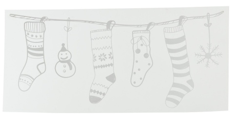 Christmas stocking window decoration (460067)