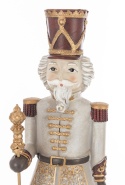 Nutcracker 42cm grey on polyresin base (156496)