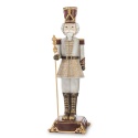 Nutcracker 42cm grey on polyresin base (156496)