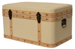 Kufry skórzane a'la rattan beżowe kpl.3szt (367480)
