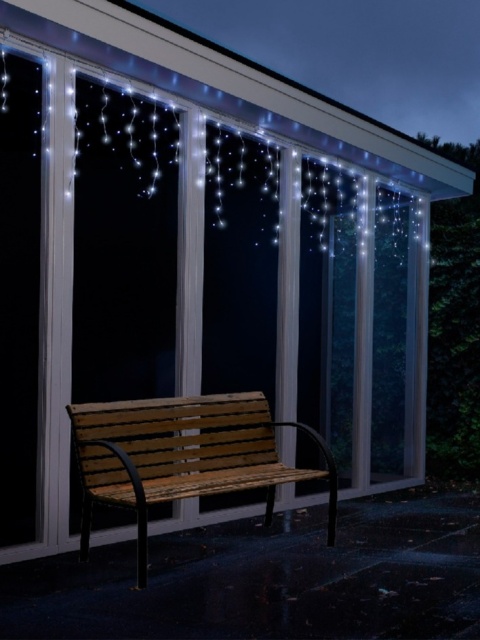 Kurtyna sople RGB 105LED dł.2,8m hx60cm z efektami kolorowa (490813) pilot timer