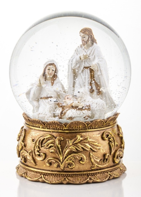 Water globe 12cm with Holy Family (139791)