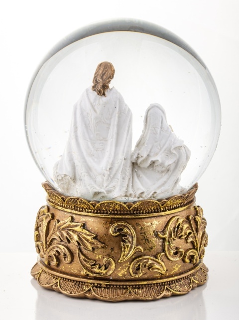 Water globe 12cm with Holy Family (139791)