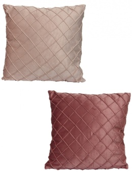 Poduszka welurowa pikowana 2kolory 40*40cm (613303)-20%