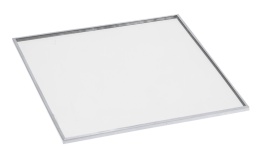Podstawka lusterkowa kwadratowa 10cm srebrny brzeg (513198)