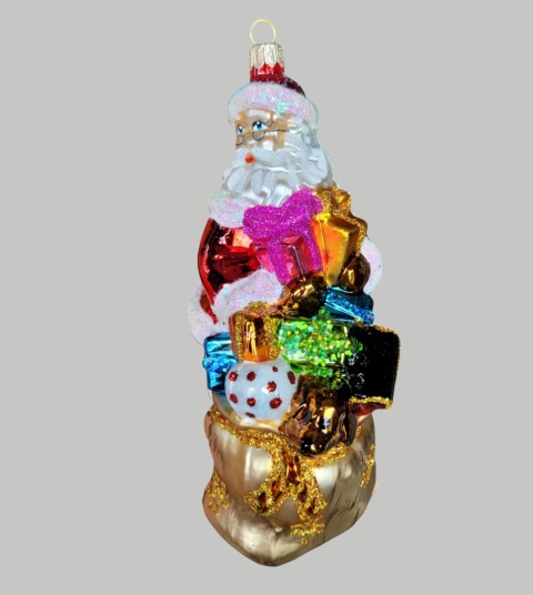 Bauble form: Santa with a bag of gifts (328) SZ
