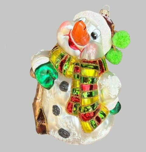 Bauble form: Snowman with a chalk nose (385) SE