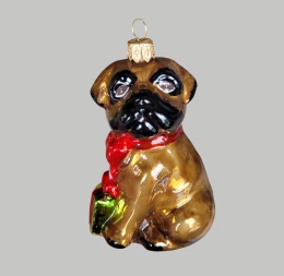 Form bauble: Bulldog with a package (69) SZ