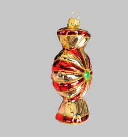 Bauble form: Candy gold red (135) M
