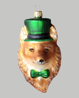 Bauble form: Fox head in a cylinder (156) H