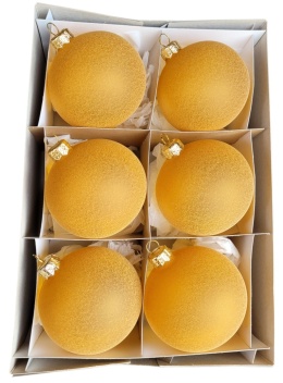 Bombki 80 piaskowe (struktura) op.6szt.