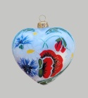 Bombka formowa: Serce z kwiatami ( 211)