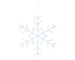 Kontur śnieżynka LED zimny biały (491220)