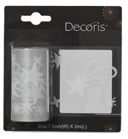 Window decoration with star ribbon (463465)