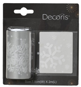 Window decoration with snowflake tape (463465)