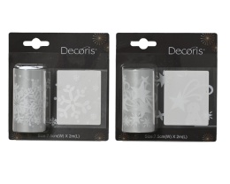 Window decoration with snowflake tape (463465)