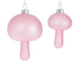 Kpl. 2 grzybków szklanych transparentnych 2kolory (350866)-20%