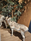 Standing reindeer 99cm fur light beige 99x103x30cm (720027)