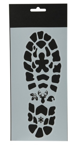 Santa's shoe print template (729197)