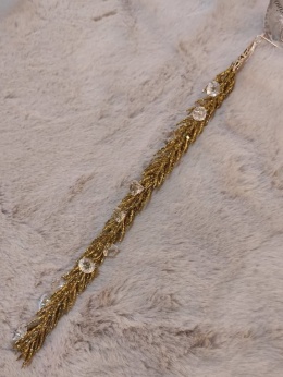 Zawieszka gałązka brokatowa 35cm z diamencikami 3kolory (BX19202)-20%