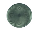 Talerz plexi pistacjowy satynowy karbowany fi 33cm (393848)
