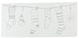 Christmas stocking window decoration (460067)