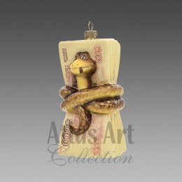 Atlas Art Bauble: Snake on Money (00868AA)
