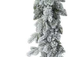 Frosted garland 270cm pine cones and blue fruits (685074)