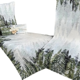 Chenille tapestry tablecloth 140x240cm FOREST (TX0010-1274)
