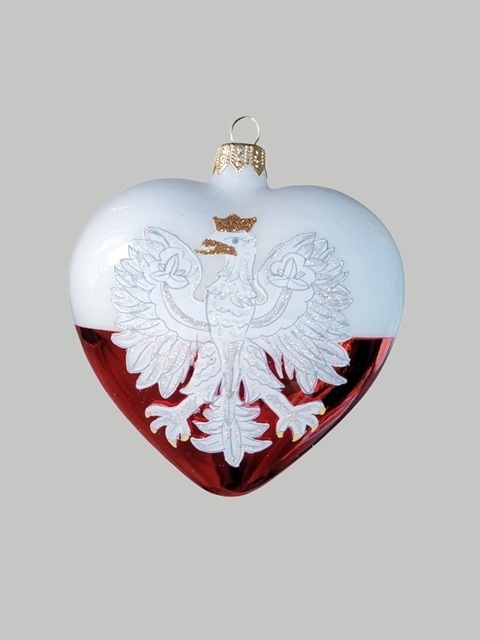 Bauble form: Heart with eagle (195) D