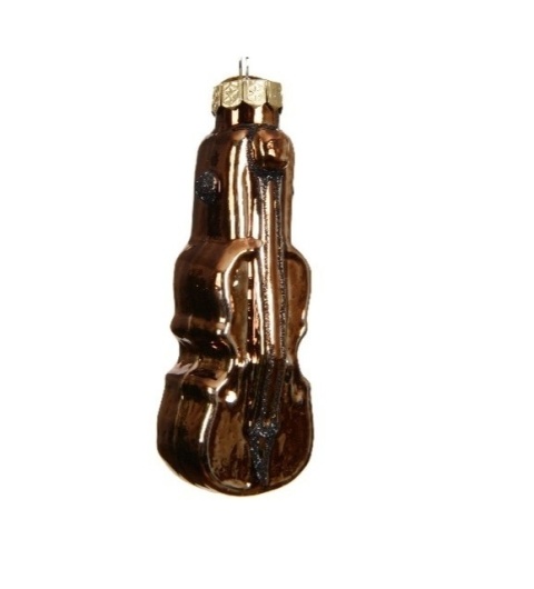 Bombka szklana: Skrzypce brązowe (129600)