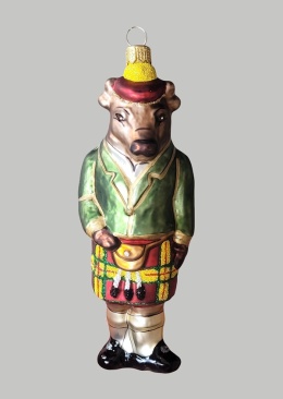 Bauble form: Circus collection Cow Scot (125) H