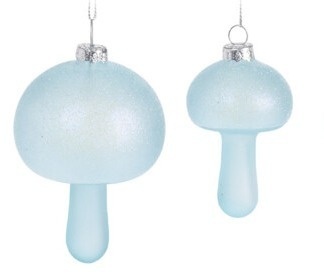 Kpl. 2 grzybków szklanych transparentnych 2kolory (350866)-20%