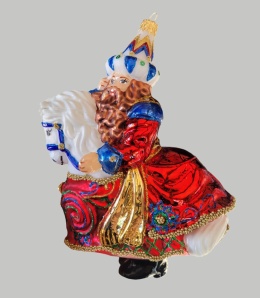 Bombka Morozko: Lajkonik czerwono niebieska szata (464)